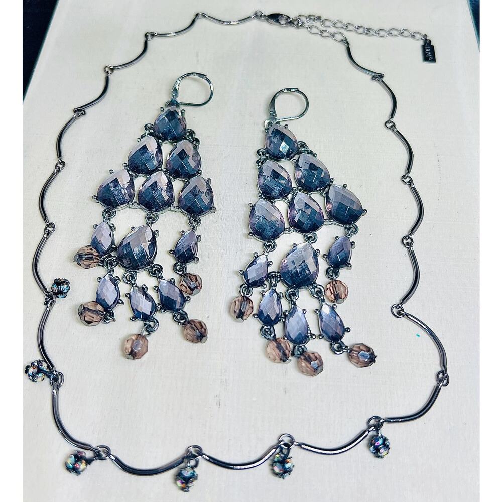 1928 necklace, 1928 jewelry, vintage necklace, vintage earrings, vintage
